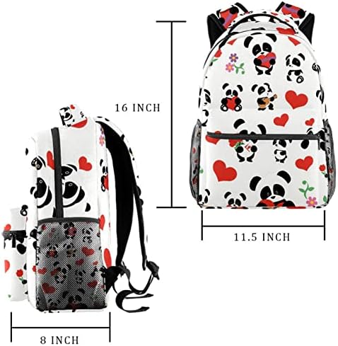 Slatke pande ruksaci za dječake Djevojke školske knjige Torba putovanja planinarenje kampiranje Daypack ruksak