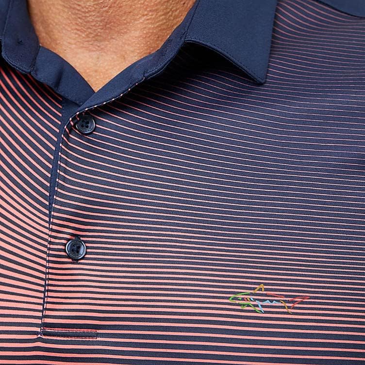Greg Norman Performance Golf Polo majica mekani dodir opušteni fit | Igrajte suho | UPF zaštita muškaraca polo | košulja za golf