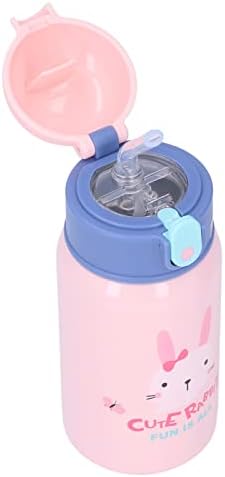 Atyhao vakuum boca, poklopac gumba Slatka boca vode 400 ml 304 nehrđajući čelik s remenom za dom