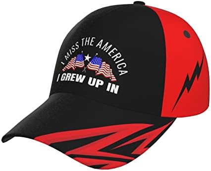 Nedostaje mi Amerika koju sam odrastao u oca šeširu za bejzbol kapu za muškarce grafički isprazni traper podesivi šešir