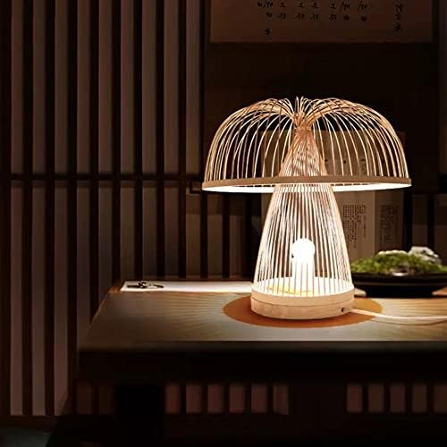 YHQSYKS japanska svjetiljka od bambusa Jedinstvena lampica za tkanje kreativna i personalizirana ručno rađena bambusova svjetiljke