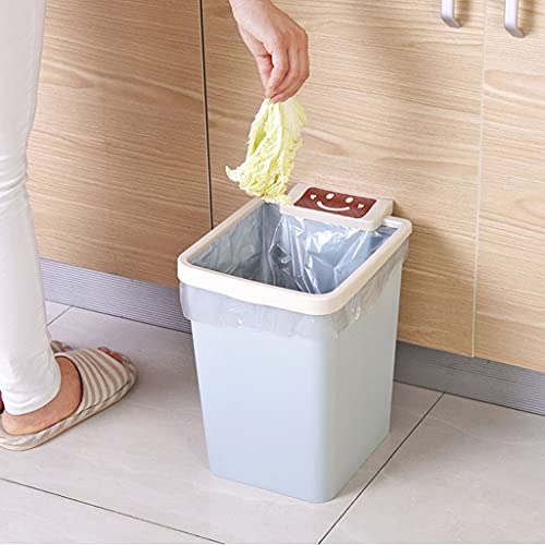 Kante za smeće bucket za kuhinju klasifikacija kalupa kanta za smeće za kućanstvo otvorena kanta za kreativni dnevni boravak / plava