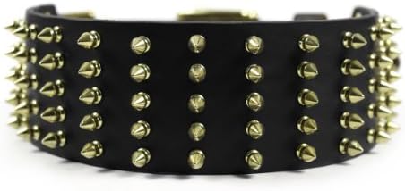Dean & Tyler Leather Dog Collar Wide Spike Black - 36 do 2 3/4 širina. Odgovarat će veličina vrata 34 '' - 38 ''. Ovaj ovratnik ima