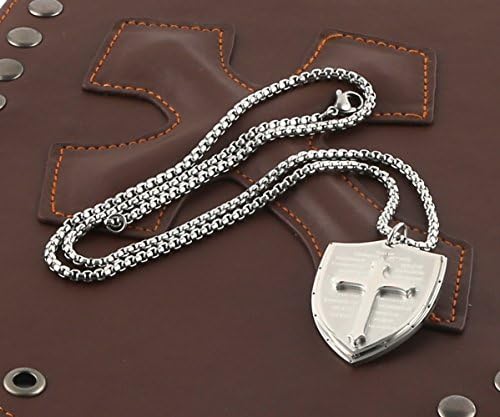 Hzmanov štit, Božji oklop Efežanima 6:16-17, ogrlica s privjeskom od križa vjere od nehrđajućeg čelika