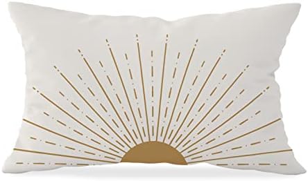 Honlung Bohemia Dekor za kućicu za bacanje jastuka, minimalistički sunce zalaska sunca sunce sunce 12''x20''decorative jastučići za