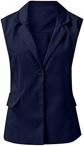 Kaputi s krhavim rovovima za ženske čvrste boje Otvoreni prednji džep Cardigan formalno odijelo košulje bez rukava bez rukava