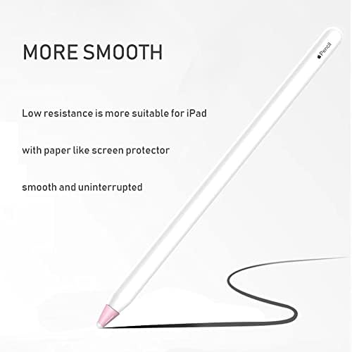 Yinva poklopac za vrh olovke za jabuke, silikonski pribor za smanjenje buke Silikonski poklopac za Apple Pencil 2. Savjeti za generaciju