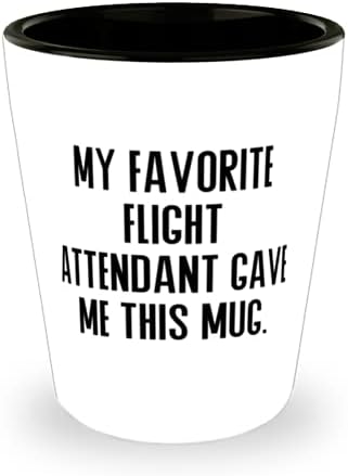 Stjuardesa za prijatelje, moja omiljena stjuardesa mi je dala, sjajna čaša za stjuardesu, keramička šalica od kolega