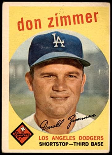 1959. Topps 287 Don Zimmer Los Angeles Dodgers VG Dodgers