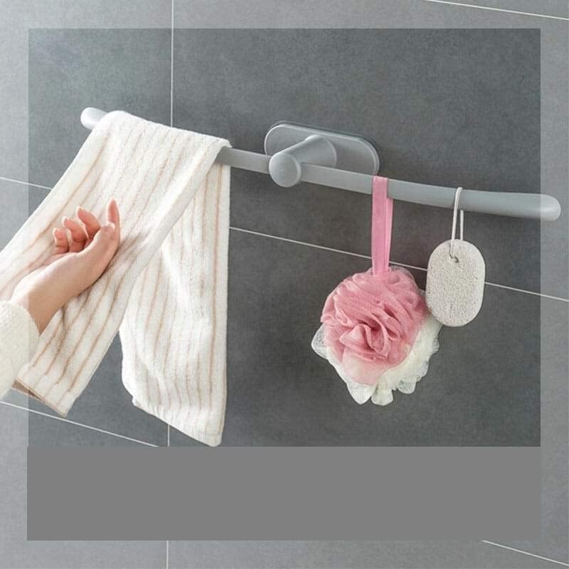 Zvučni stalak za ručnike za ručnike za ručnike kupaonice besplatno zidni usisni stalak za ručnike stalak kuhinja bešavna plastična