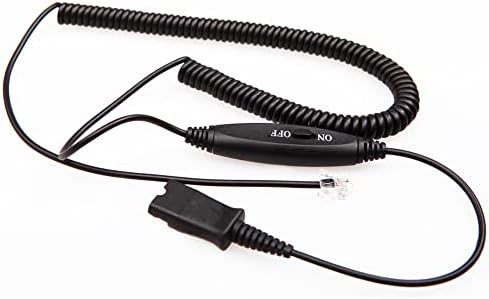 Kabel adaptera U10P s mutama i kontrolom volumena za VT ili Plantronic-QD slušalice kompatibilne s Polycom, Mitel, Fanvil, Nortel,