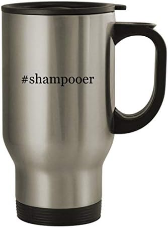 Knick Knack pokloni shampooer - Putnička šalica od nehrđajućeg čelika od 14oz, srebro