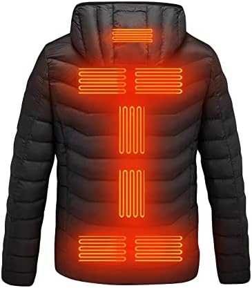 Ymosrh muški kaputi zima USB električna grijana jakna s kapuljačom grijanje prsluk za toplinski topliji kaput