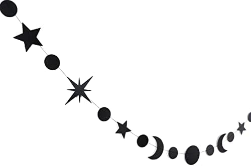 Vijenac od zvijezda i Mjeseca-Nebeski zidni dekor, sunce, Mjesečeve faze, zvijezda, Planet, galaksija zidni dekor, zvijezde i mjesečev