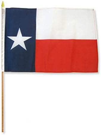 Infinity 12x18 12 x18 Veleprodaja od 12 država Texas Stick Flag Wood osoblje