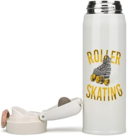 Izolacijska boca s valjkom za klizanje od nehrđajućeg čelika Vakuum Izolirana Sportska čaša za vanjsko putovanje kampiranje 350 ml