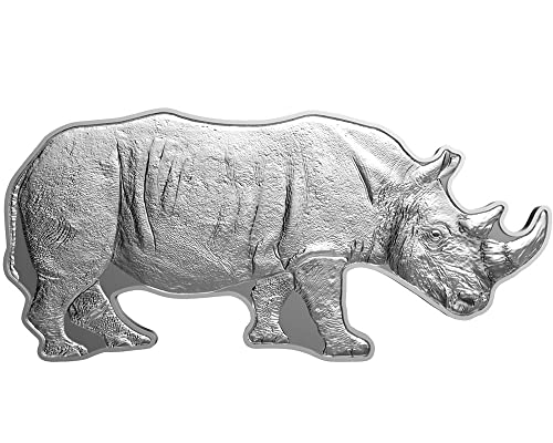 2022 de životinje Afrike Powercoin Crni nosorog 1 oz srebra 2 $ Solomon otoci 2022 dokaz