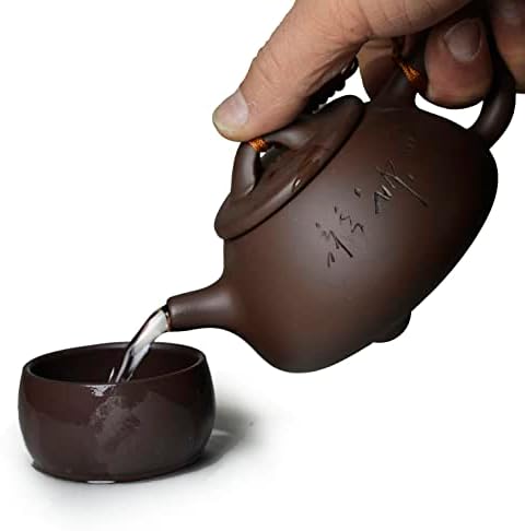 YxHupot Teapot 210ml Kineski Yixing Shipiao Stone Style Zisha Zini Pots za labavi čaj ugraviran tekst slika