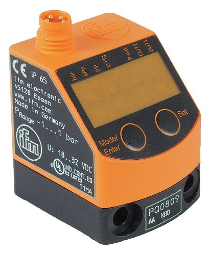 IFM - PQ0809 - Složeni prekidač za digitalni tlak složeni, kompatibilan s zrakom, snaga potrebna 18 do 32VDC