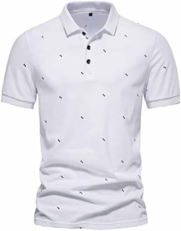 Muškarci Polos Košulja Kratki rukavi Ljetni ležerni golf teniski košulje Moda Slim Fit Lapel Collar Business Office Tops
