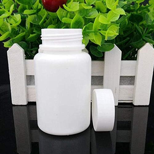 LAZZON s poklopcima bijele plastične prazne prijenosne bočice s čvrstim prahom za lijekove držač za tablete kutija za pohranu kutija