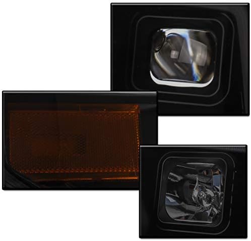 LED prednja svjetla s crnim / dimnim projektorom prednja svjetla s 6-inčnim plavim LED prednjim svjetlima za izdanje iz 2014-2017