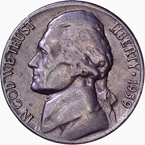 1959. d Jefferson Nickel 5c O necirkuliranom