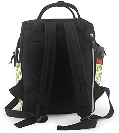 Allgobee pelena koja mijenja ruksake za mamu akvarel-avokado obojene putničke vrećice s pelenama s leđa pakiranje