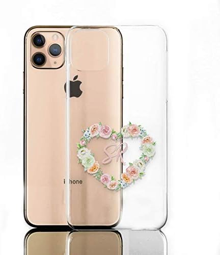 Personalizirana futrola za telefon za Samsung Galaxy S21 5G, ružičasti početni cvjetovi srca na jasnom pokrovu