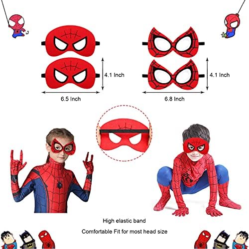 Pozadina za ukrašavanje rođendana Spider-Man-a za djecu, pribor za zabavu superheroja s fotofonom, maske od filca, baloni od folije
