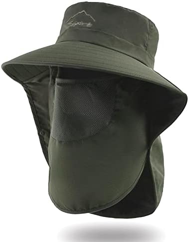Sunčevi šešir za muškarce, za zaštitu od sunca, ribolovni šešir sa sklopivim vodootpornim širokim kašicama za ljetni ribolov planinarski