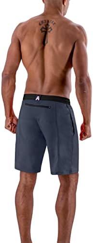 Athem Atletics evolullex trening kratke hlače muškarci 9 -inčni inseam bočni i leđa džepovi - trening, atletski, trčanje, kratke hlače