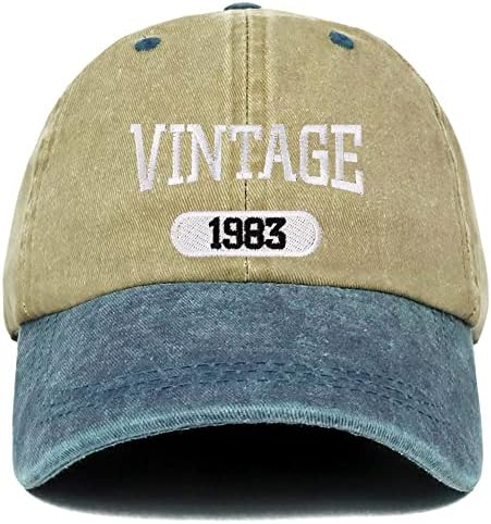 Trgovačka trgovina odjeće Vintage 1983 Izvezena 40. rođendan mekana kruna oprana pamučna kapu