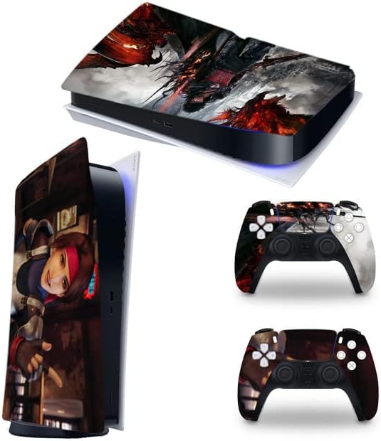 Turn Base Game-Skin za PS5 za disk verzije Playstation 5 Konzole i kontrolera sa vinil pokrovom Skins Wrap