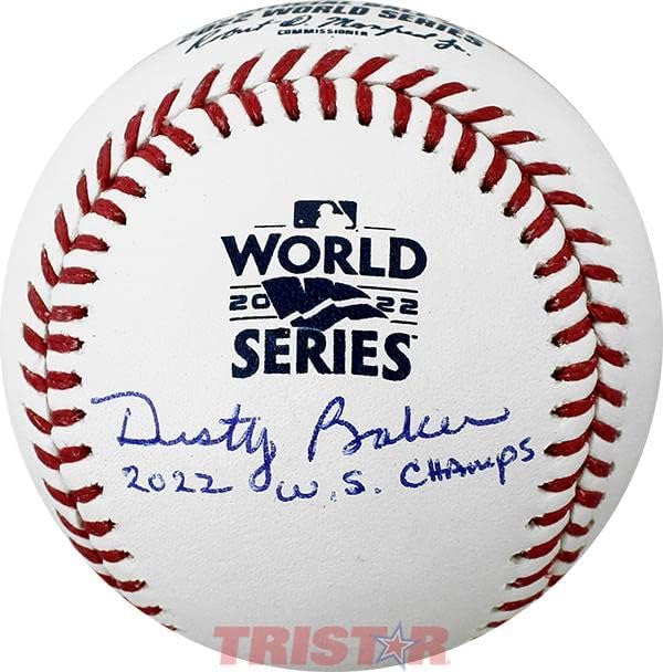 Dusty Baker Autografirani Službeni 2022 Svjetske serije bejzbol upisani 2022 WS Champs - Autografirani bejzbol