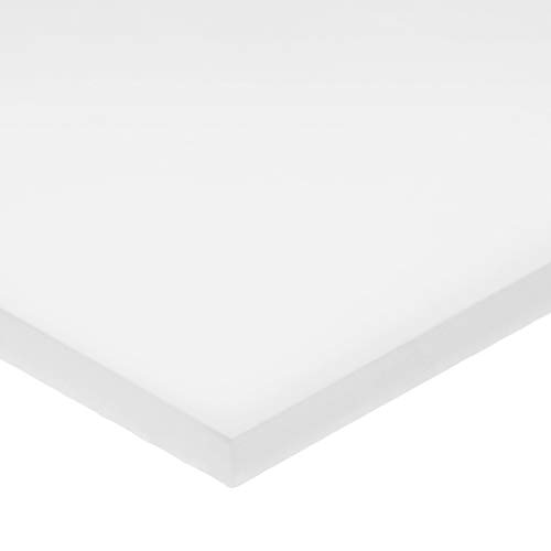 Bijeli UHMW polietilen plastični list - 3 debela x 16 široka x 16 dugačak