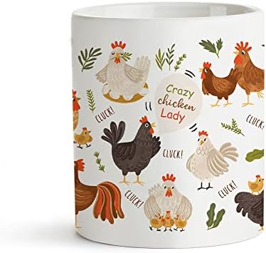 Šalice za kavu od piletine za ljubitelje piletine, žene, smiješni pokloni za ljubitelje piletine, šalica za pileću damu, farmer, seoska