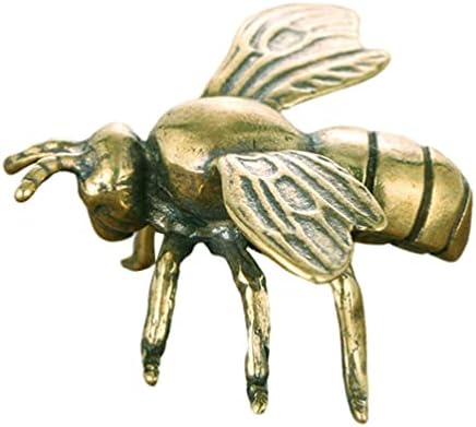 Mesinganski medonosni figurice kipa Skulptura Tiny Bee Figurine ključ šarm metalni insekti za stol za životinje ukras torta topper