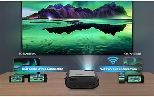 XDCHLK V50 Prijenosni 5G projektor Mini Smart Real 1080p Cijeli film Proycor 200 '' LED projektori na velikom zaslonu