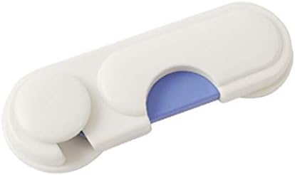 Vrata ormara za X-DREE bijela plava tvrda plastična ljepljiva traka za zaključavanje (fascia portautensile adesiva u plastici rigida