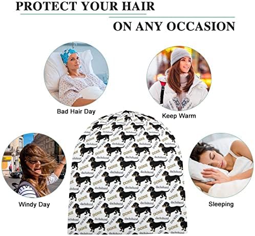 Unisex beanie šešir za ljubitelje jazavca toplo lubanje kapice za pulover za spavanje povremene veličine jedne veličine