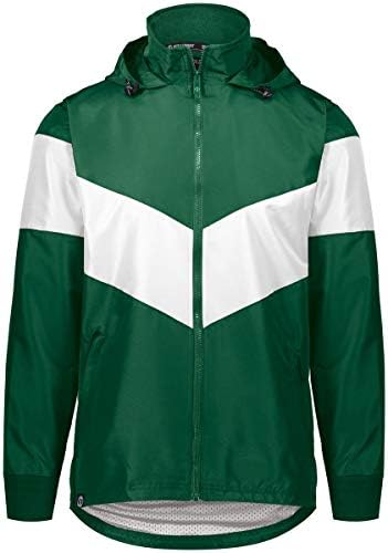 Tamno zelena/bijela jakna