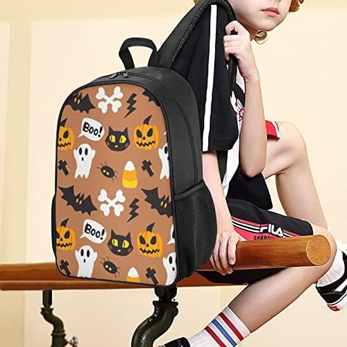 Halloween Boo Ghost Unisex Backpack Lagani DayPack Modna modna torba s džepovima za boce s vodom