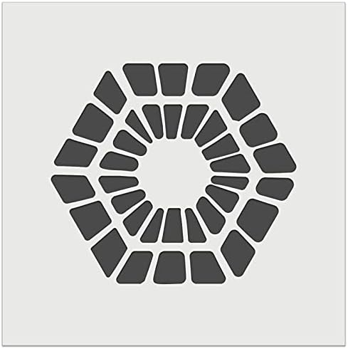 Skandinavski geometrijski šesterokut s uzorkom zidnih Kolačića za višekratnu upotrebu šablona-3,5 inča