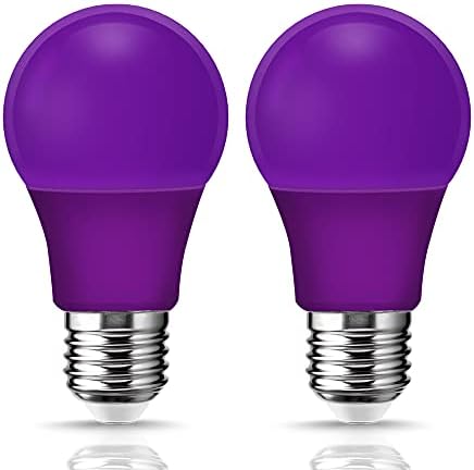 Ljubičasta LED žarulja od 9 vata, Crna LED žarulja od 9 vata, ljubičasta svjetiljka s postoljem od 926, bez podešavanja svjetline,