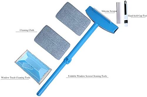6 pakiranja zaslona za zaslon Alati za čišćenje prašine komplet sklopivi alati za čišćenje prozori Kliznih vrata Alat za čišćenje ručnog