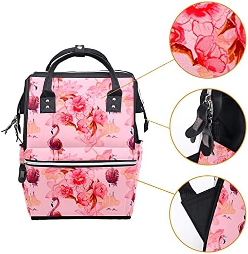 Flamingo životinjski ružičasti pelenski torba s ruksakom koledža, ruksak casual daypack laptop ruksak