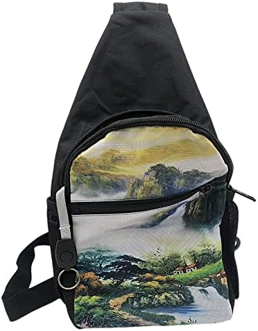 Sling vrećica uboda ruksak krajolik slika crossbody remen ruksak putovanja planinarenje prsa torba za žene muškarci muškarci