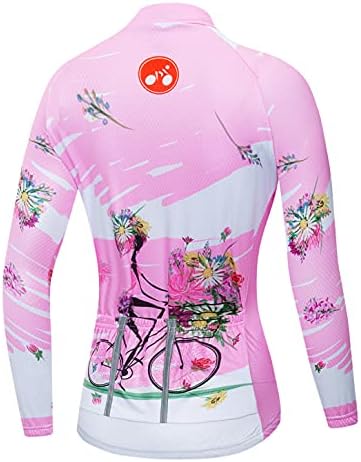Hotlion biciklistički dres Žene s biciklizmom dugih rukava Pro Team Bike Clathing Tops CD5L