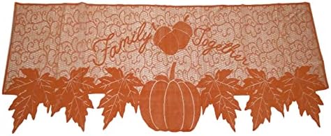 Boddeno čipkasta tkanina za kamin za Dan zahvalnosti jesenski dekor za kućnu kuhinju ukrasi za unutarnji kamin staklena okrugla
